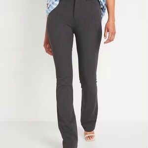 Old Navy Women's Dark Charcoal Grey Flare Pixie Pants
